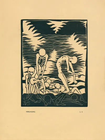 Vergassing by Jean B. Vansteyvoort, 1950 — digital art print download