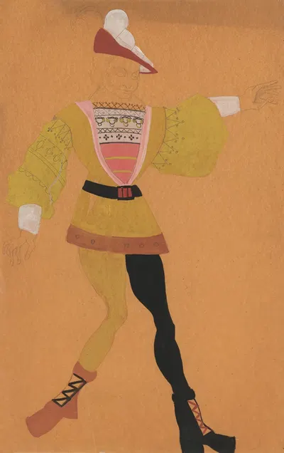 Эскиз; неизвестный персонаж by Лон Ландау, 1937 — digital art print download