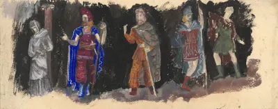 Серия неизвестных персонажей by Лон Ландау, 1937 — digital art print download