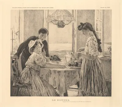 Полдник by Арман Хайнс, 1909 — digital art print download