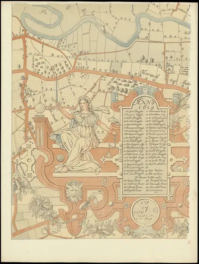 Карты Гента, нарисованные в 1619 году геодезистом Жаком Хоренбольтом Pl.03 by Арман Хайнс, 1900 — digital art print download