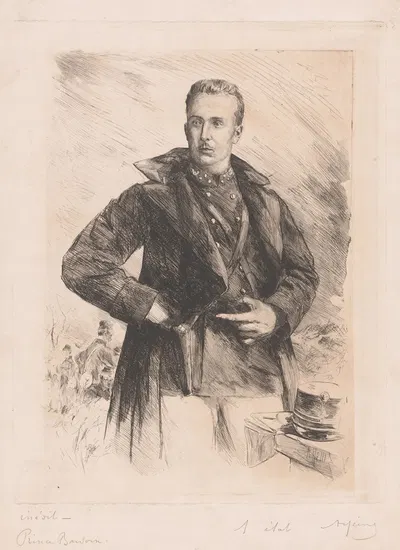 Портрет принца Бодуэна Бельгийского by Арман Хайнс, 1866-1910 — digital art print download