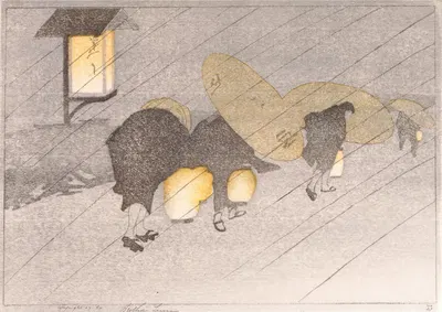 Rainy Twilight by Bertha Lum, 1907 — digital art print download