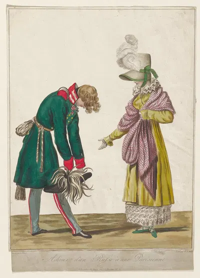 Прощание русского с парижанкой by Карл Верне, c. 1814 — digital art print download