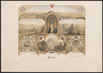 Ahrtal by Caspar Scheuren, 1880-1883 — digital art print download