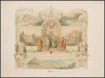 Baden by Caspar Scheuren, 1880-1883 — digital art print download