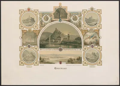 Engersau by Caspar Scheuren, 1880-1883 — digital art print download