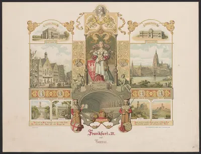 Frankfurt am Main und Taunus by Caspar Scheuren, 1880-1883 — digital art print download