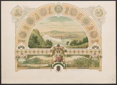 Koblenz by Caspar Scheuren, 1880-1883 — digital art print download