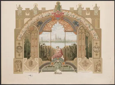 Köln. by Caspar Scheuren, 1880-1883 — digital art print download