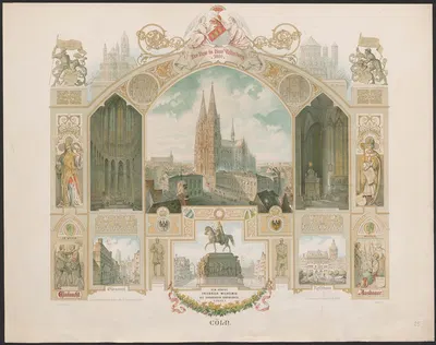 Köln by Caspar Scheuren, 1880-1883 — digital art print download