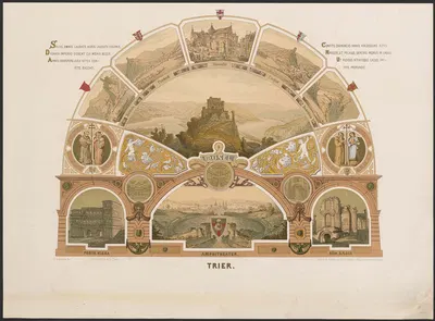 Mosel und Trier by Caspar Scheuren, 1880-1883 — digital art print download