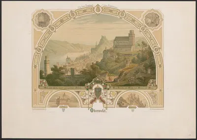 Oberwesel by Caspar Scheuren, 1880-1883 — digital art print download