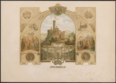Stolzenfels by Caspar Scheuren, 1880-1883 — digital art print download