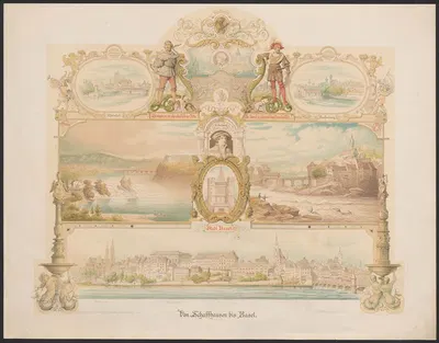 Von Schaffhausen bis Basel by Caspar Scheuren, 1880-1883 — digital art print download