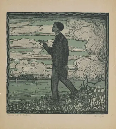 Портрет поэта Максимилиана Дауфендая by Эмиль Рудольф Вайс, 1899 — digital art print download