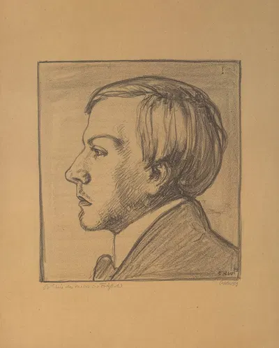 Портрет художника Э. фон Фрейхольда by Эмиль Рудольф Вайс, 1899 — digital art print download