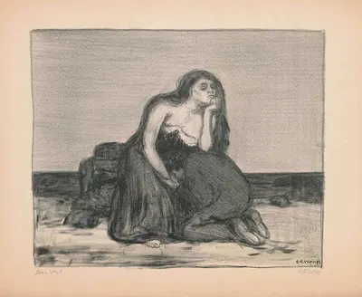 Женщина by Эмиль Рудольф Вайс, 1899 — digital art print download