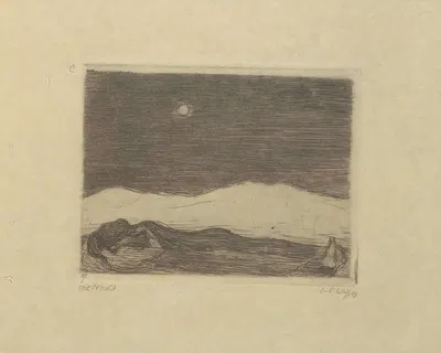 Ночь by Эмиль Рудольф Вайс, 1898 — digital art print download