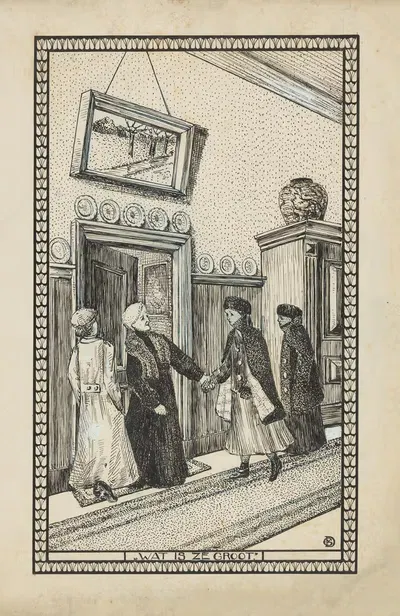 ЧТО ОНА БОЛЬШАЯ by Г. ван Дорн, 1909 — digital art print download