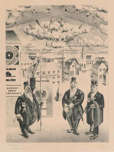 Апофеоз союза воинов by Георг Шольц, 1921 — digital art print download