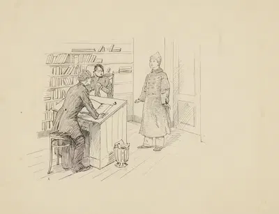 Молодой человек получает наставление by Генрих М. Краббе, 1898 — digital art print download