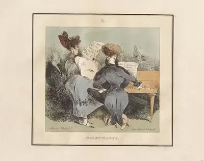 Дилетанты by Генри Бонавентюр Моньё, c.1830 — digital art print download