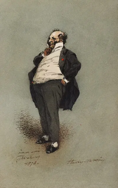 Автопортрет by Генри Бонавентюр Моньё, 1873 — digital art print download