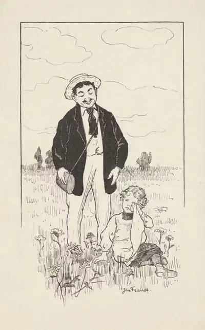 Мужчина с плачущей девушкой в поле by Ян Франсе, 1915-1930 — digital art print download
