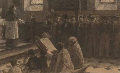 Праздник компании стрелков by Леон Огюст Лермиц, 1872 — digital art print download