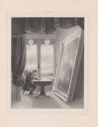 Генрикус Виллемус Кувенберг копирует картину by Пьер Луи Дюбурк, 1846 — digital art print download