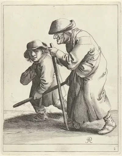Слепая нищенка by Питер Янсз. Кваст, 1638-1652 — digital art print download