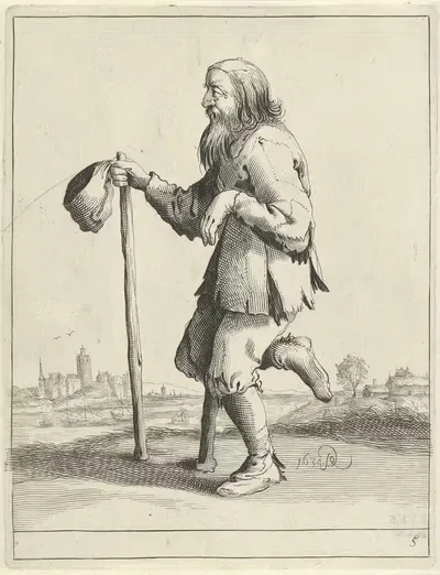 Хромой бродяга by Питер Янсз. Кваст, 1638-1652 — digital art print download
