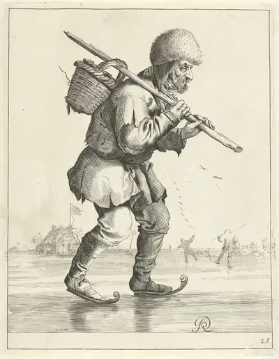 Ледяной фермер by Питер Янсз. Кваст, 1638-1652 — digital art print download