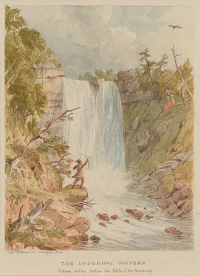 The Laughing Waters Three Miles Below the Falls of St. Anthony by Seth Eastman — digital art print download