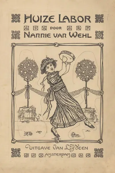 Проект для Нанни ван Вехл, Хуиз Лабор, 1910 by Виллем Потаст, 1910 — digital art print download