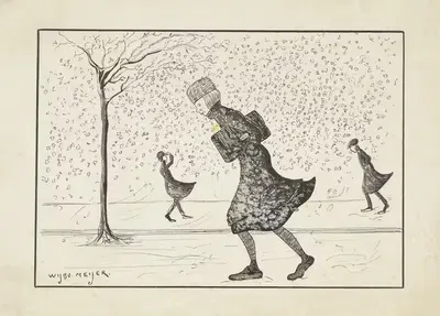 Mien in een sneeuwjacht by Wybo Meijer — digital art print download