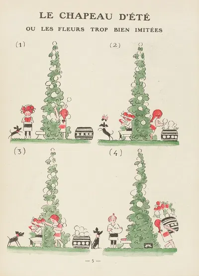 Летняя шляпа или цветы, слишком хорошо имитированные by Андре Эле, 1924 — digital art print download