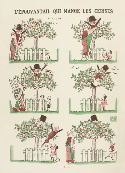 Пугало, которое ест вишни by Андре Эле, 1924 — digital art print download