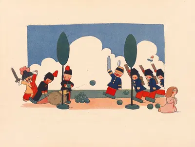 Коробка с игрушками – балет для детей пл. 08 by Андре Эле, 1913 — digital art print download