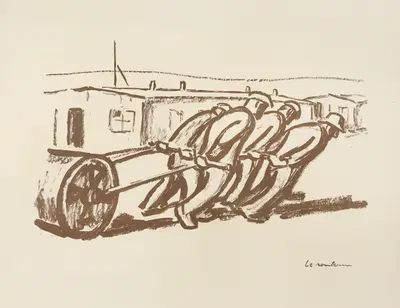 Au Camp Pl.08 by Henri Bing, 1917 — digital art print download