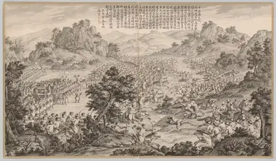 Великая победа при Ху'ермане by Жан Дамасен Саллюсти, 1765-1774 — digital art print download