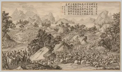 Битва при Хэши Кулукэ by Жан Дамасен Саллюсти, 1765-1774 — digital art print download