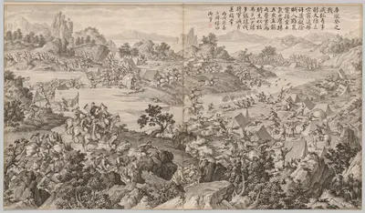 Битва при Кулонгкуй by Жан Дамасен Саллюсти, 1765-1774 — digital art print download