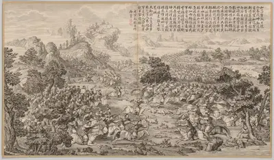 Victory at Heluo Heshi by Jean Denis Attiret, 1765-1774 — digital art print download