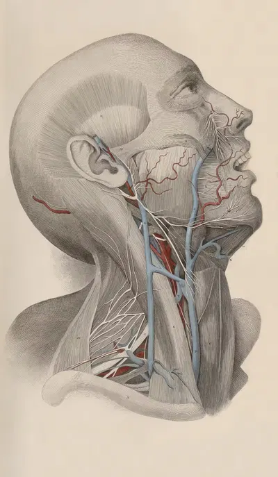 A system of anatomical plates of the human body Pl.018 by John Lizars, 1840 — digital art print download
