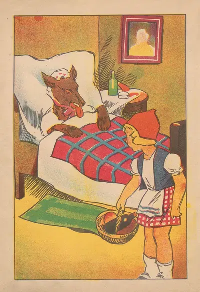 Красная Шапочка, Лист 4 by Нина Ковальская, 1945 — digital art print download
