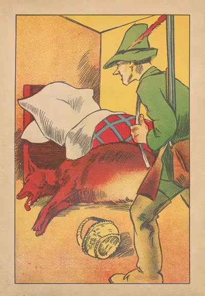 Czerwony Kapturek Pl.5 by Nina Kowalska, 1945 — digital art print download