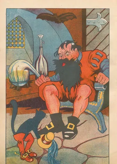 Кот в сапогах, Пл.4 by Нина Ковальская, 1930 — digital art print download