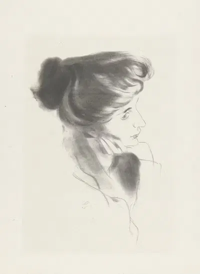Этюд женщины by Антонио де Ла Гандара, 1893-1895 — digital art print download